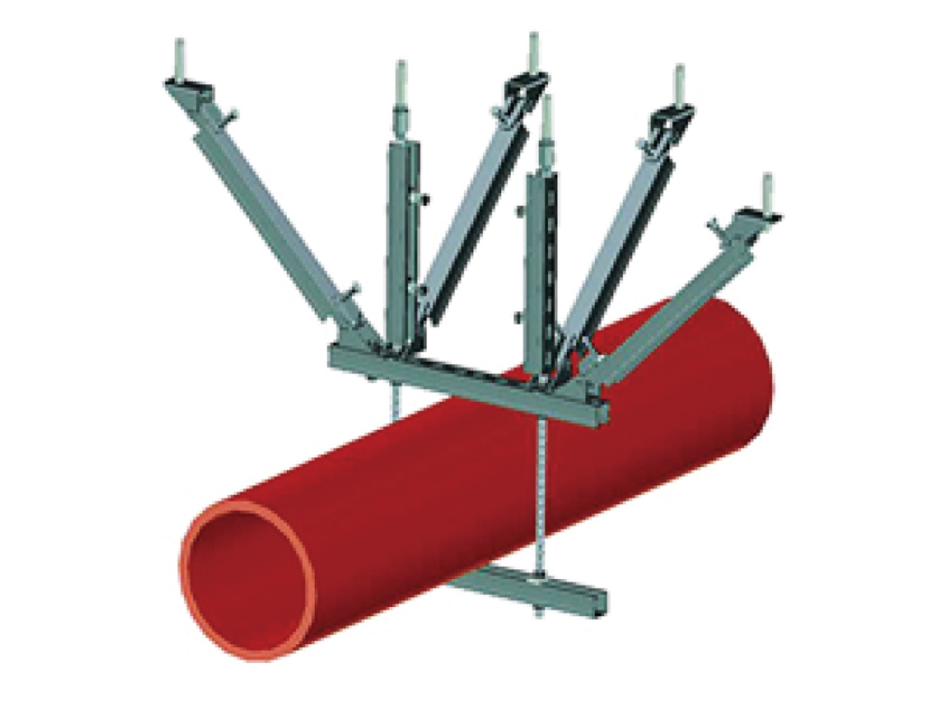 單管門型雙向抗震支吊架